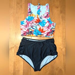 NWOT Colorful Floral Bikini Set